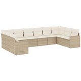 Maison Chic Seti vrtnega pohištva - Vrtna garnitura - Vrtni pohištvo set 10-delna z blazinami bež poli ratan, (21818310) | Shoptok.si