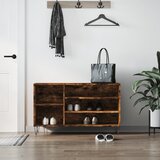  The Living Store Omarica za čevlje dimljeni hrast 102x36x60 cm inženirski les - Omarica Za Čevlje, (21448332) Cene