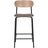 House Nordic Crna/smeđa sklopiva barska stolica u dekoru jasena (visine sjedala 66 cm) Estepona – | shoptok.hr