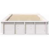  Krevetna konstrukcija Bijelo 90 x 190 cm Čvrsto borovo drvo | shoptok.hr