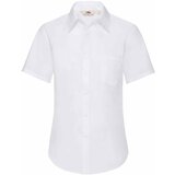 Fruit Of The Loom White poplin shirt with short sleeves Cene