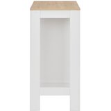  Barski stol s policom bijeli 110 x 50 x 103 cm | shoptok.hr
