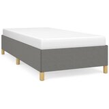 Maison Chic Posteljni okvir - Enojna postelja - Postelja za odrasle brez vzmetnice temno siv 90x190 cm blago-J7902, (21776048) | Shoptok.si