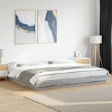 Furnova Posteljni okvir z LED lučkami siva sonoma 180x200 cm inž. les, (21942890) | Shoptok.si
