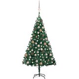  Umjetno osvijetljeno božićno drvce s kuglicama zeleno 180cm PVC Cijene