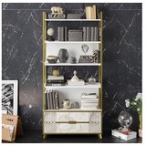 Hanah home Frida 90 cm bijela polica za knjige 89,3x191x35,2 cm, bijela | Eponuda.ba
