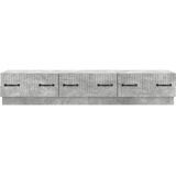 TV ormar Betonska siva 147 x 34,5 x 27 cm Konstruirano drvo | shoptok.hr