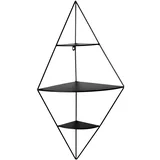 stenski regal 36/70/26 cm črna