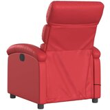  Masažni naslanjač rdeče umetno usnje, (20920077) | Shoptok.si