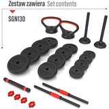 Hms Set fitnes uteži za raznoliko vadbo 20 kg Cene