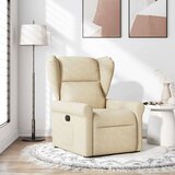  Naslonjač od tkanine krem | shoptok.hr