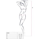 Passion BS049 - črtast komplet z vratnim ogrinjalom (črn) - S-L | Shoptok.si