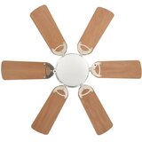  Ukrasni stropni ventilator sa svjetlom 82 cm svijetlosmeđi | shoptok.hr