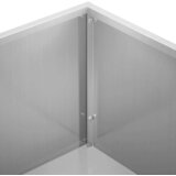  Vrtna saksija Srebrna 80 x 20 x 49 cm Pocinčani čelik | shoptok.hr