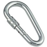  Karabiner (Ø x D: 8 x 60 mm, Maksimalno opterećenje: 540 kg, Plemeniti čelik, A4) | shoptok.hr