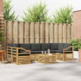  Set vanjskih sofa 8 kom. Bijela i antracit Poliester | shoptok.hr