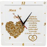  Darilo za poroko ali obletnico poroke! Stenska ura Š17012 | Shoptok.si