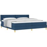  Boxspring - Krevet s oprugama s madracem Plava 200 x 200 cm tkanina | shoptok.hr