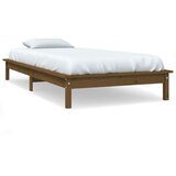  Posteljni okvir medeno rjav 75x190 cm trdna borovina 2FT6, (20735753) | Shoptok.si
