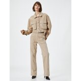 Koton Denim Jacket Classic Collar Large Flap Pocket Cotton Long Sleeve Cene