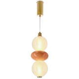  LED luster na sajli FLORES LED/12W/230V zlatna/narandžasta | Eponuda.com