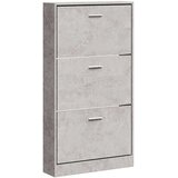 Ormarić za cipele boja betona 59x17x108 cm konstruirano drvo | shoptok.hr