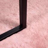 vidaXL Umetno zajčje preproga Roza 140 x 200 cm Poliester | Shoptok.si