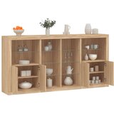  The Living Store Komoda z LED lučkami sonoma hrast 202x37x100 cm - Komoda, (21453427) | Shoptok.si