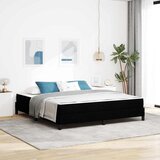 vidaXL Postelja z vzmetnico Drugo Črna 180 x 200 cm blago | Shoptok.si