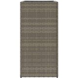 Vrtna sadilica siva 40 x 40 x 80 cm od poliratana | shoptok.hr