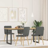 vidaXL Jedilni stoli 4 kosi temno sivo blago, (21822354) | Shoptok.si