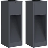 Sončna LED svetilka za pot 2 pcs Antracit Medenina, (5000112589)