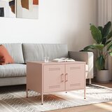 Maison Chic Klubska mizica - kavna mizica - Nizka mizica roza 68x50x50,5 cm jeklo, (21753211) Cene