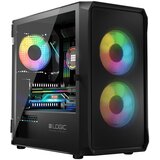 Logic Portos ARGB Mini microATX ohišje 2xUSB2.0, 1xUSB3.0 3x12 cm, steklo, RGB, igralno ohišje Cene