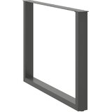  Noge za blagovaonski stol U-oblik 2 kom antracit 100 x (72-73) cm čelik | shoptok.hr