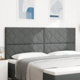  Vzglavje z LED lučmi z vzglavjem Siva 200 cm blago, (5000043963) | Shoptok.si