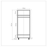 Hanah home Ormar Stil 90x192x52cm Hrast | Eponuda.ba