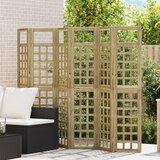 vidaXL Zunanja zaščita zasebnosti 6 panelov impregniran les borov, Zunanji zaslon 120x180 cm impregniran les borov | Shoptok.si