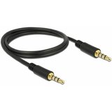 Delock Kabel AVDIO 3,5M-3,5M 4pin 1m črn 83435 Cene