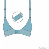 Carriwell Grudnjak za trudnice i dojilje GelWire bez žica bijeli, XL | shoptok.hr