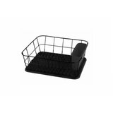 KAMILLE 0763C - metalni ocedjivac sa sudove - crni 37 x 33 x 13,5cm cene