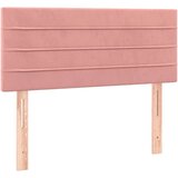 vidaXL Box spring postelja z vzmetnico LED roza 80x200 cm žamet, (20724422) | Shoptok.si