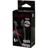 DREAMTOYS Blaze Deluxe - metalne stezaljke za bradavice s lancem (crne) | shoptok.hr