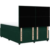  Krevet s oprugama i madracem tamnozeleni 140x190 cm baršunasti | shoptok.hr