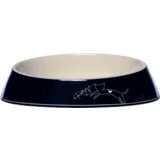 Rogz Melamin posuda za mace Black Jumping Cat, 200 ml Cene
