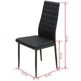  5-Dijelni Blagovaonski set Crni | shoptok.hr
