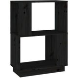 Ormarić za knjige / sobna pregrada crni 51x25x70 cm od borovine | shoptok.hr