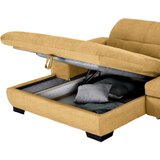 CARRYHOME KOTNA SEDEŽNA GARNITURA, tkanina barve medu | Shoptok.si