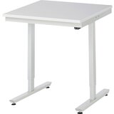RAU Delovna miza z električno nastavitvijo višine, melaminska ESD-plošča, nosilnost 150 kg, ŠxG 750 x 800 mm | Shoptok.si