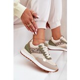 Boto Women Sports Shoes With Panther Print On Platform Green Davinara | shoptok.hr